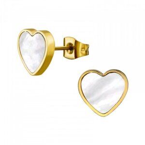 Stainless Steel Gold Heart Earrings​
